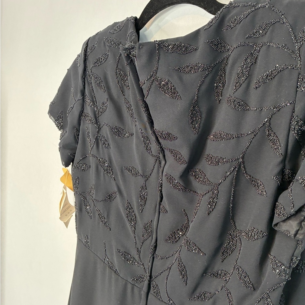 NEW IMAGE Elegant Black Evening Dress Size 12 NWT - Picture 7 of 8
